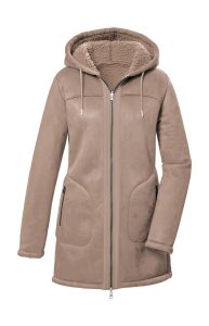 Funktionsparka “GW 63 WMN PRK”, Damen, Gr. 36, beige (naturweiß), Obermaterial: 100% Polyester, G.I.G.A. DX BY KILLTEC, Jacken, Wendeparka mit 2 Seiten, 2-Wege-Reißverschluss und Kapuze