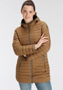 Steppjacke “GW 1 WMN QLTD CT OT”, Damen, Gr. 46, braun (hellbraun), Obermaterial: 100% Polyester. Futter: 100% Polyester. Wattierung: 100% Polyester, G.I.G.A. DX BY KILLTEC, Jacken Steppjacke, wärmend & wind- & wasserabweisend, in großen Größen