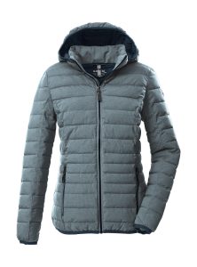 Steppjacke “GW 49 WMN QLTD JCKT”, Damen, Gr. 36, blau (graublau), Obermaterial: 100% Polyester.Futter: 100% Polyester.Füllung: 100% Polyester, G.I.G.A. DX BY KILLTEC, Jacken Steppjacke, Wind- und wasserabweisende Damen Steppjacke mit 8.000 mm Wassersäule