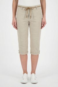 3/4-Hose “GS 93 WMN PNTS”, Damen, Gr. 38, N-Gr, beige (hellbeige), Obermaterial: 65% Baumwolle, 30% Polyester, 5% Elasthan. Futter: 100% Polyester, G.I.G.A. DX BY KILLTEC, Hosen