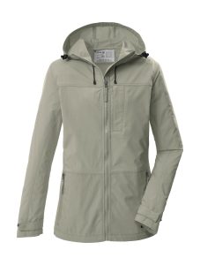 Funktionsjacke “GS 17 WMN JCKT”, Damen, Gr. 48, dunkelgrün, Obermaterial: 100% Polyester.Futter: 80% Polyester, 20% Baumwolle, G.I.G.A. DX BY KILLTEC, Jacken Funktionsjacke, Leichte, schnelltrocknende Damenjacke mit verstellbarer Kapuze