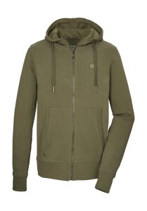 Sweatjacke “GS 55 MN SWT JCKT”, Herren, Gr. L, grün (olivgrün), Obermaterial: 100% Baumwolle.Obermaterial 2: 95% Baumwolle, 5% Elasthan.Futter: 100% Baumwolle, G.I.G.A. DX BY KILLTEC, Sweatjacken Sweatjacke, Sweatjacke aus 100% Baumwolle, weich, strapazierfähig.
