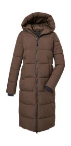 Steppmantel “GW 50 WMN QLTD CT”, Damen, Gr. 40, braun (dunkelbraun), Obermaterial: 100% Polyester.Futter: 100% Polyester.Füllung: 100% Polyester, G.I.G.A. DX BY KILLTEC, Mäntel Steppmantel, Trendiger Damenmantel, wasserabweisend, winddicht, atmungsaktiv