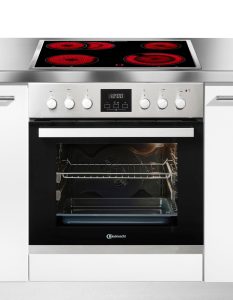BAUKNECHT Elektro-Herd-Set “Heko Lambada”, Energieeffizienz: A (A+++-D), silber (edelstahlfarben), Herdsets, PowerHeißluft – Kochen, Backen und Braten ganz ohne Vorheizen