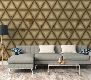 Vliestapete A.S. CRÉATION “Fototapete mit 3D-Effekt Holzoptik Beige Braun”, beige, B:2,55m H:0,02m L:3,5m, Vlies, Tapeten