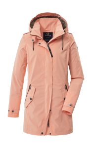 Parka “GS 94 WMN PRK”, Damen, Gr. 36, rosa (koralle), Obermaterial: 100% Polyester.Futter: 100% Polyester, G.I.G.A. DX BY KILLTEC, Jacken Parka, Funktionsparka mit verstellbarer Kapuze und Autolock-Reißverschluss