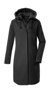 Parka “GW 20 WMN PRK”, Damen, Gr. 42, schwarz, Obermaterial: 100% Polyester.Obermaterial 2: 100% Polyester.Futter: 100% Polyester.Futter 2: 100% Polyester.Füllung: 100% Polyester, G.I.G.A. DX BY KILLTEC, Jacken Parka, Windabweisender Damen Parka mit abnehmbarer Kapuze und Gilet
