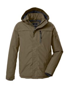 Funktionsjacke “GW 39 MN JCKT”, Herren, Gr. XL, schlamm, Obermaterial: 88% Polyester, 12% Baumwolle.Futter: 100% Polyester.Füllung: 100% Polyester, G.I.G.A. DX BY KILLTEC, Jacken Funktionsjacke, Wasserdichte, atmungsaktive Winterjacke mit verstellbarer Kapuze