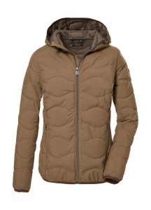 Steppjacke “GW 21 WMN QLTD JCKT”, Damen, Gr. 38, braun, Obermaterial: 100% Polyester.Futter: 100% Polyester.Füllung: 100% Polyester, G.I.G.A. DX BY KILLTEC, Jacken Steppjacke, Elegante, wasserabweisende Damenjacke aus recycelten Materialien