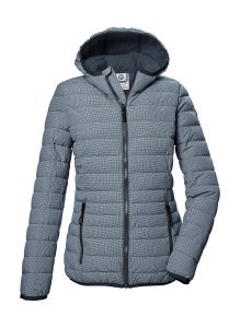 Steppjacke “GS 65 WMN QLTD JCKT”, Damen, Gr. 38, blau (dunkelblau), Obermaterial: 100% Polyester.Futter: 100% Polyester.Füllung: 100% Polyester, G.I.G.A. DX BY KILLTEC, Jacken Steppjacke, Leichte Steppjacke: wasserabweisend, winddicht, elastische Bündchen
