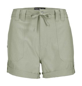 Shorts “GS 37 WMN SHRTS”, Damen, Gr. 36, Normalgrößen, grün (dunkelgrün), Obermaterial: 92% Polyester, 8% Elasthan, G.I.G.A. DX BY KILLTEC, Hosen Shorts, Damen Shorts, 4-Wege-Stretch, elastischer Bund, krempelbar