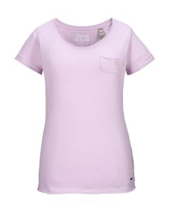 T-Shirt “GS 23 WMN TSHRT”, Damen, Gr. 38, helllila, Obermaterial: 100% Baumwolle, G.I.G.A. DX BY KILLTEC, V-Ausschnitt, Shirts T-Shirt, 100% Baumwolle, Carbon Finish, weich, strapazierfähig, lässig