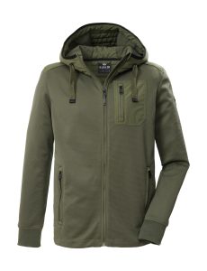 Funktionsjacke “GS 85 MN JCKT”, Herren, Gr. 4XL, olivgrün, Oberseite: 90% Polyester, 10% Elasthan.Rückseite: 100% Polyester.Obermaterial 2: 100% Polyester.Füllung: 100% Polyester, G.I.G.A. DX BY KILLTEC, Jacken Funktionsjacke, Hybridjacke, 10.000 mm wasserdicht, daunenfrei, Teflon EcoElite™