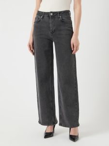 High-waist-Jeans Y.A.S “YASROSIE HW DENIM JEANS S. NOOS”, Damen, Gr. 28, Länge 32, blau (dunkelgrau denim), Denim/Jeans, Obermaterial: 88% Baumwolle, 10% Polyester, 2% Elasthan, unifarben, normal, Jeans High-Waist-Jeans