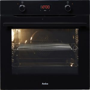 AMICA Einbaubackofen “EBX 943 600 S”, Energieeffizienz: A (A+++-D), schwarz, B:59,5cm H:59,5cm T:57,5cm, Backöfen, Komfortables Backen mit klarer Sicht und einfacher Reinigung, Einbaubackofen