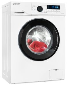 EXQUISIT Waschmaschine “WA8014-020A weiss”, Energieeffizienz: A (A-G), weiß, B:59,5cm H:85cm T:51cm, Waschmaschinen, Trommelreinigung – spezieller Waschgang zur Säuberung des Innenraums