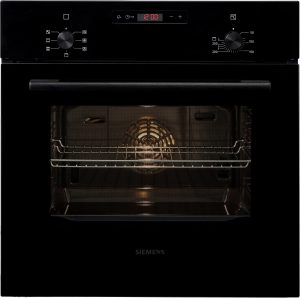 SIEMENS Backofen “HB013FBB1”, Energieeffizienz: A (A+++-D), schwarz, B:59,4cm H:59,5cm T:54,8cm, Backöfen, 3D-Heißluft für gleichmäßige Hitzeverteilung & perfekte Ergebnisse
