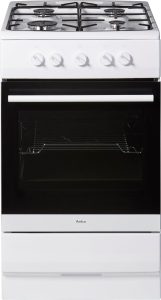 AMICA Gas-Standherd “SHGG 11502 W”, Energieeffizienz: A (A+++-D), weiß, Herdsets, Klassisches Kochen mit direkter Gasflamme und vertrauter Bedienung
