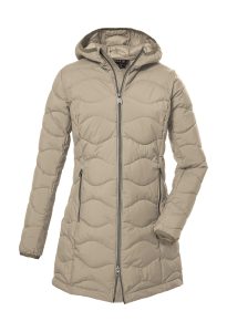 Steppmantel “GW 20 WMN QLTD PRK”, Damen, Gr. 36, beige (hellbeige), Obermaterial: 100% Polyester.Futter: 100% Polyester.Füllung: 100% Polyester, G.I.G.A. DX BY KILLTEC, Mäntel Steppmantel, Damen Steppparka: wasserabweisend, atmungsaktiv, winddicht