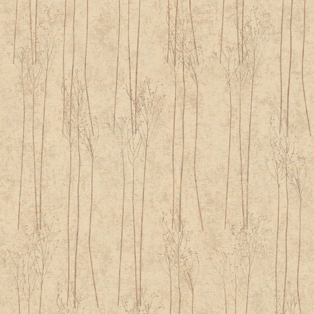 Vliestapete A.S. CRÉATION “Hygge”, braun (braun beige), B:1m L:10m, Vinyl, Vlies, Tapeten, Tapete Schilfgras Tapete Pampasgras Tapeten Wohnzimmer Schlafzimmer
