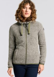 Strickfleecejacke “GW 52 WMN KNTFLC JCKT”, Damen, Gr. 38, olivgrün, Obermaterial: 100% Polyester, G.I.G.A. DX BY KILLTEC, normal, Jacken, Übergangsjacke
