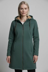 Langmantel “GW 82 WMN FLC PRK”, Damen, Gr. 36, dunkel aquaverde, Obermaterial: 100% Polyester, G.I.G.A. DX BY KILLTEC, Mäntel, wärmend, Übergangsjacke
