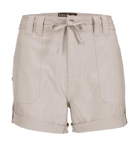 Shorts “GS 37 WMN SHRTS”, Damen, Gr. 40, Normalgrößen, beige (hellbeige), Obermaterial: 92% Polyester, 8% Elasthan, G.I.G.A. DX BY KILLTEC, Hosen Shorts, Damen Shorts, 4-Wege-Stretch, elastischer Bund, krempelbar