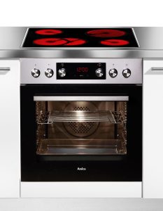 AMICA Elektro-Herd-Set “EHCX 933 110 E”, Energieeffizienz: A (A+++-D), silber (edelstahlfarben), Herdsets, Komfortables Kochen und Backen mit praktischer Unterstützung
