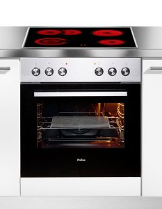 AMICA Elektro-Herd-Set “EHC 933 011”, Energieeffizienz: A (A+++-D), silber (edelstahlfarben), Herdsets, Komfortables Kochen und Backen mit praktischer Unterstützung