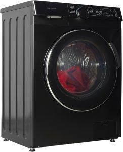 HANSEATIC Waschmaschine “HWMK814A1BI (A-10%)”, Energieeffizienz: A (A-G), schwarz, B:60cm H:85cm T:48cm, Waschmaschinen, inkl. 3 Jahre Herstellergarantie