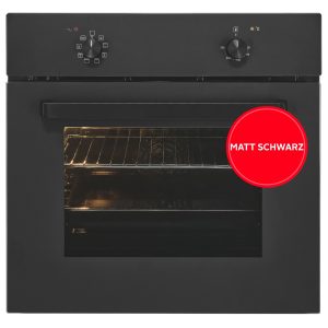 EXQUISIT Einbaubackofen “EBE367-U-120 mattschwarz”, Energieeffizienz: A (A+++-D), schwarz, B:59,5cm H:59,5cm T:57,5cm, Backöfen, Perfekt für den Alltag – einfach backen, grillen & Aufläufe genießen, Einbaubackofen