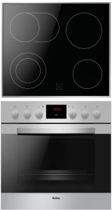 AMICA Elektro-Herd-Set “EHC 12916 E”, Energieeffizienz: A (A+++-D), silber (edelstahlfarben), Herdsets, Komfortables Kochen und Backen mit bequemer Handhabung
