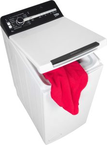 BEKO Waschmaschine Toplader “BWTL6AWES”, Energieeffizienz: A (A-G), weiß, B:40cm H:90cm T:60cm, Waschmaschinen, Hygiene+ & Knitterschutz – allergikergeeignet, knitterfrei