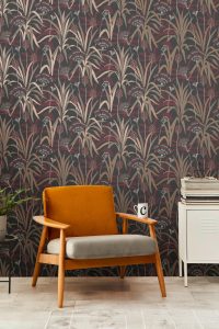 Vliestapete A.S. CRÉATION “French Affair florale Tapete Mustertapete Blätter Blattmuster”, bunt (metallic,schwarz,rot), B:0,53m H:0,02m L:10,05m, Vlies, Tapeten, Vliestapete Blatt-Motiv für Schlafzimmer Küche Wohnzimmer Floral Flur