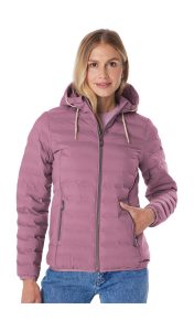 Steppjacke “Damen Steppjacke OOGW 1”, Damen, Gr. 36, helllila, Oberseite: 100% Polyester.Rückseite: 100% Polyester.Füllung: 100% Polyester, G.I.G.A. DX BY KILLTEC, Jacken Steppjacke, Leichte Steppjacke, wasserabweisend, weitenregulierbare Kapuze