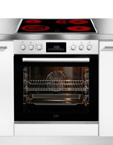 BEKO Elektro-Herd-Set “BBUM12321X”, Energieeffizienz: A (A+++-D), silber (edelstahl, look), Herdsets, Gleichmäßige Heißluft für perfekte Ergebnisse dank Aeroperfect