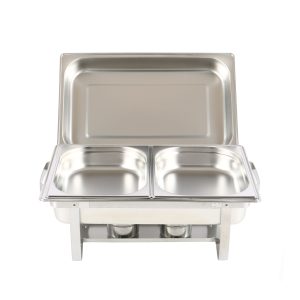 Chafing Dish Speisewärmer Edelstahl 2 x 4L