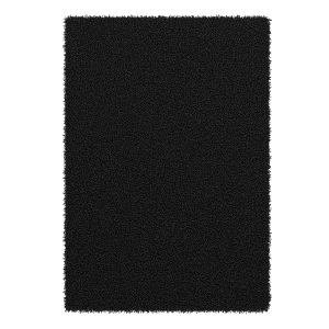 Hochflor Teppich 160 x 230 cm anthrazit