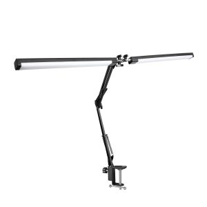 LED Tischlampe Doppelleuchte TRISOL schwarz